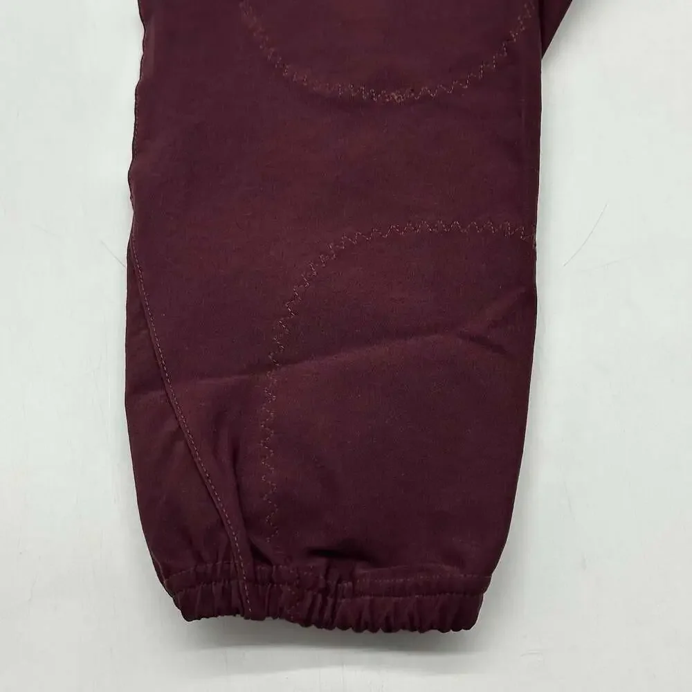 Adidas WVN A1 Stock P Size Small Burgundy White Woven Jersey Football Pants NWT